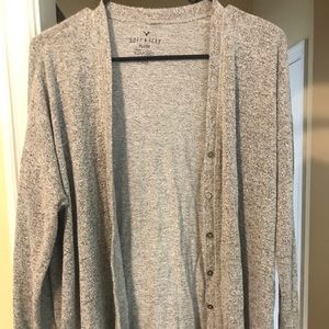 Gray cardigan